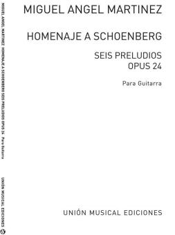 Homenaje A Schoenberg Seis Preludios For Guitar 