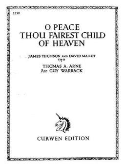 O Peace Thou Fairest Child of Heaven Voice/Piano 
