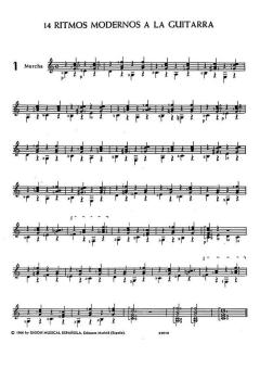 14 Ritmos Modernos A La Guitarra 