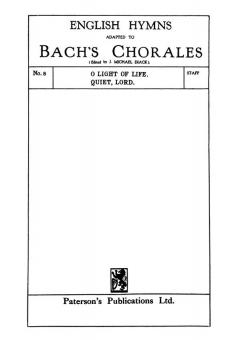 Bach/Diack O Light Of Life SATB 