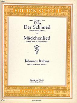 Der Schmied / Mädchenlied op. 107/5 u. 19/4 Standard