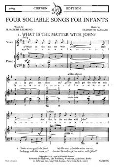 Barnard, E Four Sociable Songs For Infants Unison 