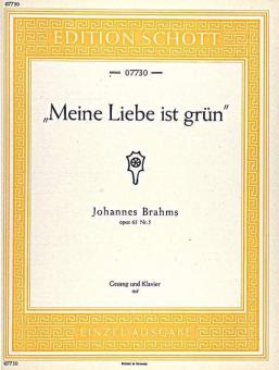Meine Liebe ist grün op. 63/5 Standard