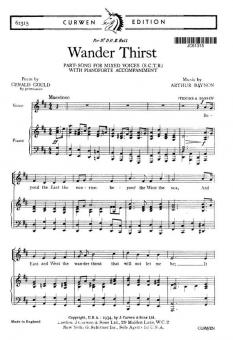 Baynon Wander Thirst SATB 