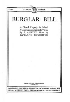 Boughton Burglar Bill SATB 
