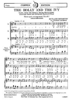 Boughton Holly And The Ivy SAB 