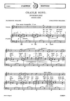 Brahms, J Cradle Song Unison/Piano 