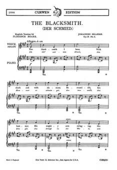 Brahms, J The Blacksmith Unison/Piano 