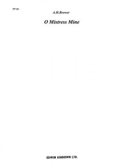 O Mistress Mine 