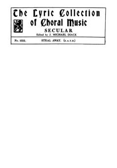 Burnett Steal Away SATB 