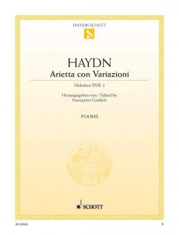 Arietta con Variazioni Hob. XVII:2 Standard