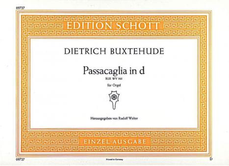 Passacaglia in d d-Moll BUX WV 161 Standard