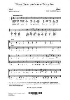 When Christ Was Born Of Mary Free 