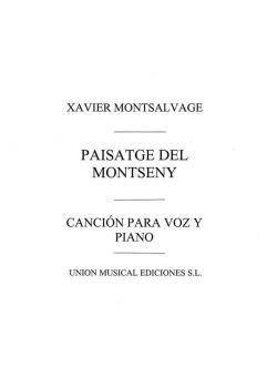 Montsalvatge Paisatge Del Montseny Voice/piano 