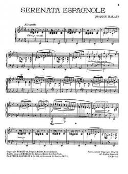 Serenata Espagnole for Piano 