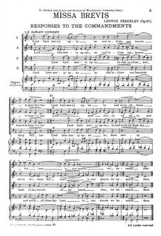 Missa Brevis Op. 57 (Emglish Version) 