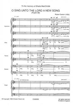 O Sing Unto The Lord 