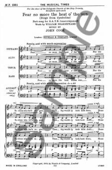 Fear No More The Heat O' The Sun 