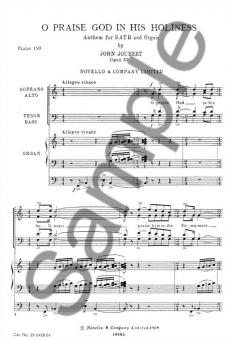 O Praise God In His Holiness 