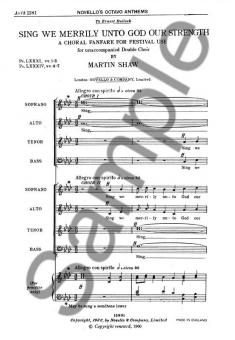 Sing We Merrily Unto God 