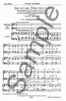 Just As I Am, Thine Own To Be 