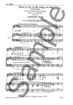 There Is Joy In The Song We Sing 