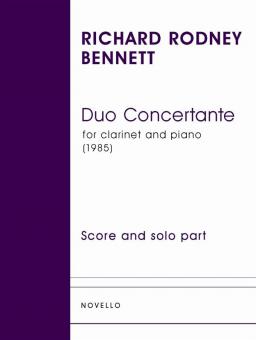 Duo Concertante For Clarinet And Piano 