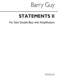 Statements II For Double Bass 