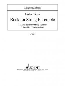 Rock for String Ensemble Standard