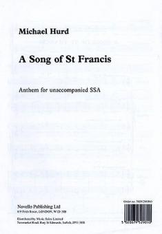 A Song Of Saint Francis 