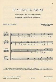 Exaltabo Te Domine 