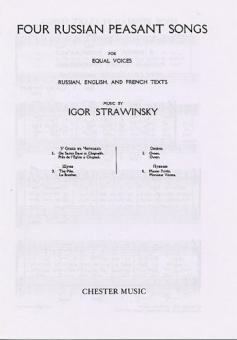 Four Russian Peasant Songs 