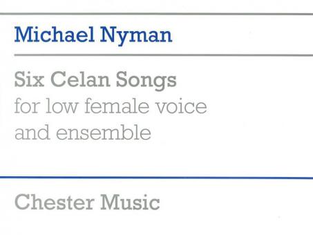Six Celan Songs - Full Score 