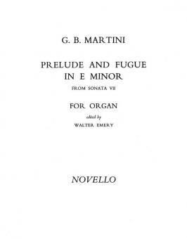 Prelude and Fugue in E Minor 