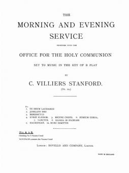 Communion Service B Flat Op.10 