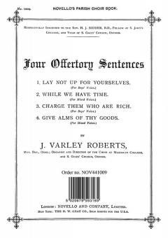 Four Offertory Sentences 