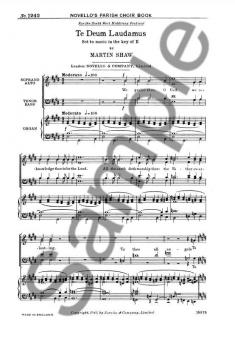 Te Deum Laudamus In E 