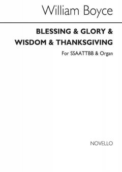 Blessing And Glory And Wisdom And Thanksgiving 