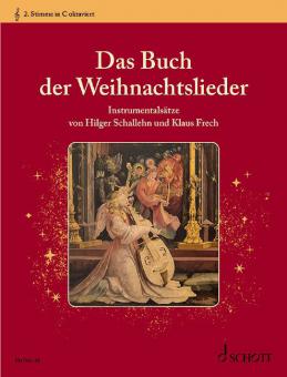 Das Buch der Weihnachtslieder: 2. Stimme in C/oktaviert (Violinschlüssel) 