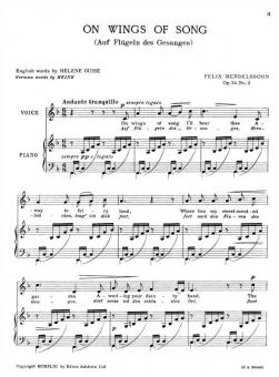 On Wings of Song In F Op.34 No.2 