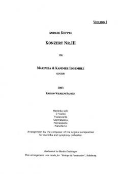 Koppel Concerto No.3 Marimba Parts Cha 