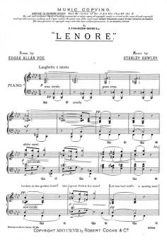 Lenore Recitation Piece No.14 