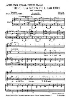 Gounod There Is A Green Hill 2-Part (Ea205) 