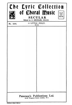 Bach A Little Folly SA 