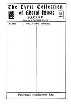 Mendelssohn O Jesu, I Have Promised Unison 