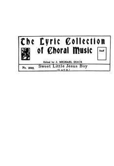 Macgimsey, R Sweet Little Jesus Boy SATB 