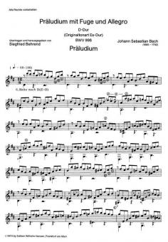 Präludium, Fuge und Allegro BWV 998 