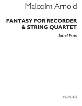 Fantasy For Recorder And String Quartet Op. 140 