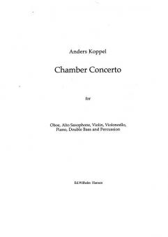 Koppel Chamber Concerto Cham Score 