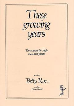 Roe These Growing Years High Voice/Piano 